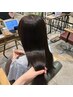 【うるツヤ髪へ】カット+艶カラー+4STEPトリートメント 17857円→12500円