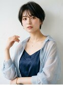 大人可愛い20代30代40代50代ショートボブ丸みボブくびれ