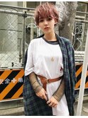 マニッシュショート×パールピンクハイライト