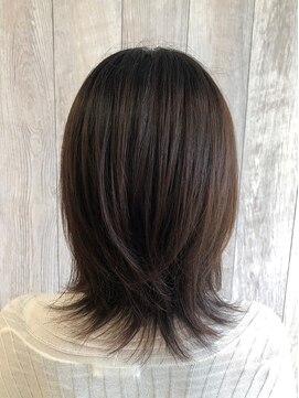 ヘアルーム アップ(hair room app) 艶感◎ナチュラルセミディ