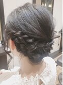 簡単お呼ばれヘアセット