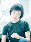 ショートバングボブ/20代/30代/40代/50代/岡山/表町