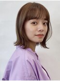 透明感カラー×ロブ×シースルーバング×オーガニックヘア