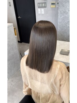 ローカス(Locus) 髪質改善カラー/フォギーベージュ/艶感ストレート