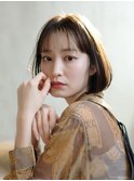 ナチュラルストレートボブ_外ハネボブセクションカラー_39091