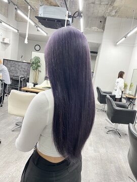 コード 四条河原町駅店(CHORD) 京都/河原町/美容室/韓国ロング/パープルヘア/髪質改善