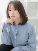 モッズヘア 上尾西口店(mod's hair)&nbsp;大人ガーリーイヤリングカラー透けバングTb6上尾20代30代40代
