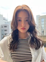 ロンド ストラーダ 心斎橋(Lond strada)&nbsp;韓国前髪顔周りロング×デザインカラー[心斎橋/髪質改善]