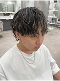 ハイライト波巻きパーマ