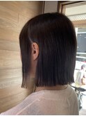 切りっぱなしボブ タッセルカット