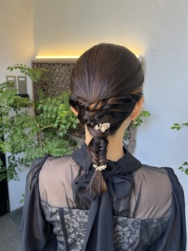 エフェクト(EFFECT hair care & Spa) お呼ばれセット/ミディアム/編み下ろし