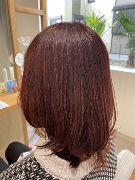 タエビスアリッサム(Taebis Alyssum) レイヤースタイル×レッドブラウン