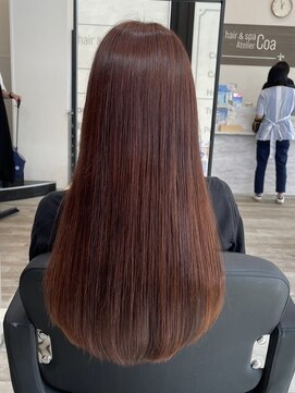 アトリエコア(Atelier Coa) 髪質改善トリートメントミルクティーベージュカラーくびれヘア