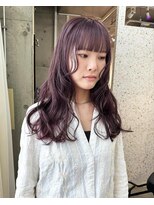 ラニヘアサロン(lani hair salon) パープルミルクティー/柔らか質感/中明度【大名/天神】