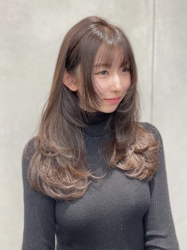 オニキス(ONYX) トレンドザクザクレイヤー×チョコレートブラウン【chisato】