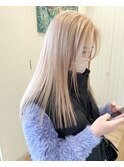 【morio坪井】ケアブリーチ ×ホワイトブロンド
