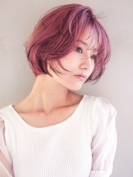 シオン(shion) 似合わせカットメルティカラー刈り上げボブ_F20129