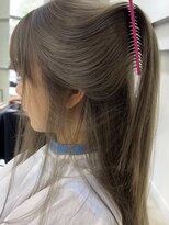 メゾンアクア 表参道(Maison ACQUA)&nbsp;☆ブリーチなしダブルカラー オリーブ オリーブベージュ ボブ