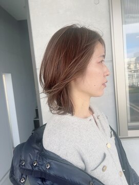 ジョワイユヘアーデザイン(Joyeux) ナチュラルボブ×大人ショートボブ×前髪あり 20代30代40代50代