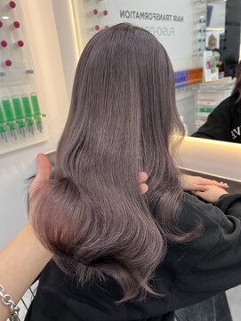 ラピス 渋谷本店(Lapis) ラベンダーグレージュ/ケアブリーチ/ハイトーン