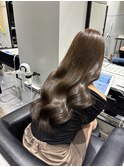 アッシュベージュ ブリーチなしカラー ブリーチなしベージュ