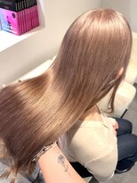 ベレーザ 渋谷神南(Beleza)&nbsp;12575艶髪ホワイトブロンド髪質改善ミルクティーベージュロング