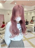 ブリーチ2～3回必須/チェリーピンク/薄ピンク/ハイトーン