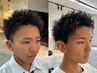【保立限定】短髪のセットを楽に◎スパイキーショート専用カット+パーマ
