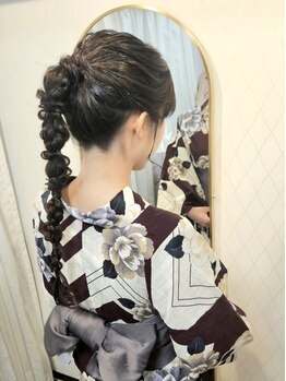 ラピスラズリ(Lapis Lazuli)の写真/【銀座通り◆ヘアセット専門店】お祭りや花火大会など夏のイベントに♪着付け+ヘアセットはプロにお任せ◎