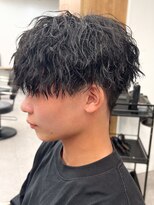 ツイストスパイラル波巻きパーマスパイラルパーマパーマメンズ