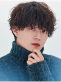 波巻きパーマメンズツイストスパイラルパーマツーブロック