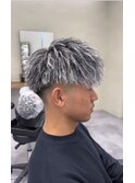 白メッシュ×ツイスト×マッシュ