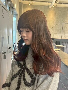 ゲーム 下北沢(GAME) ダブルカラー/大人レイヤー/ミルクティーベージュ/ウルフ/下北沢