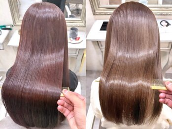 リルアーチ(Lillarch)の写真/10時～22時まで営業◎カラー同日施術可能!髪に優しくダメージレス*透明感カラー＆美髪ストレートで印象UP★