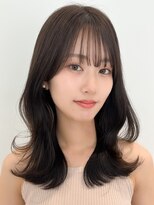 モク 立川(moc)&nbsp;韓国風レイヤーカットブリーチダブルカラー前髪
