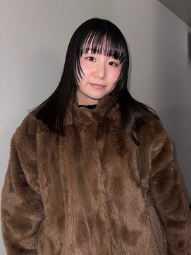 【MIHO】黒髪ツヤロングの顔周りレイヤー