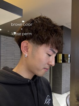 ジャパン ホンテン(JAPAN HONTEN) ルーズパーマ×ブラウンカラー