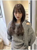 透明感カラー/レイヤーカット/スモーキーベージュ