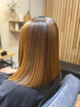 アノア(anoa) 艶感ナチュラルボブ × 酸熱トリートメント