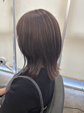 ヘアメイク デザート(HAIR MAKE DESART) 木村法子【ブルーベリーパープル×くびれ外ハネボブ】