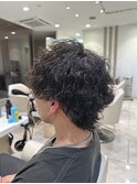 メンズ　メンズパーマ　フェザーパーマ　波巻パーマ　特殊パーマ