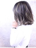 福山市 ヘアカラー人気のハイライト♪Caaryバレイヤージュ