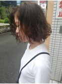 ゆるウェーブ_毛先パーマ ことりベージュ