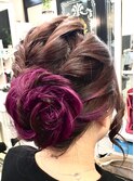 フラワーアレンジヘアセット