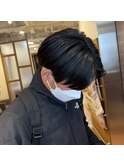 毛流れパーマリバーススタイル