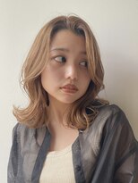 バイオレット 栄店(Violet)&nbsp;20,30代☆ミルクティーベージュ×鎖骨ミディ♪