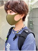 ピンクブラウン×ショートゆるふわパーマ