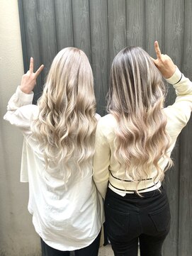ヘアメイクサロン ゼロ(ZERO) 夏は友達とハイトーングラデーション☆