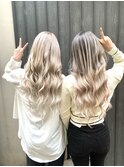 夏は友達とハイトーングラデーション☆