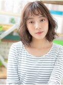 前髪カール小顔バレイヤージュ大人ボブパーマh2志木20代30代40代